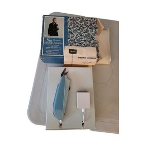 Sears Blue Electric Corded 3-speed Scissors vintage tested